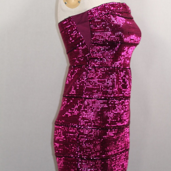 WOW Couture Pink Sequin Gown - Picture 4 of 10
